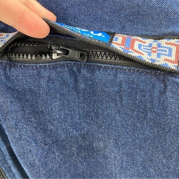 Vintage Kavu denim chore jacket with southwestern pocket size S - Picture 4 of 8